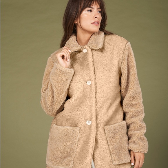 Whimsy + Row Jackets & Blazers - Whimsy and Row Faux Sherpa Coat
